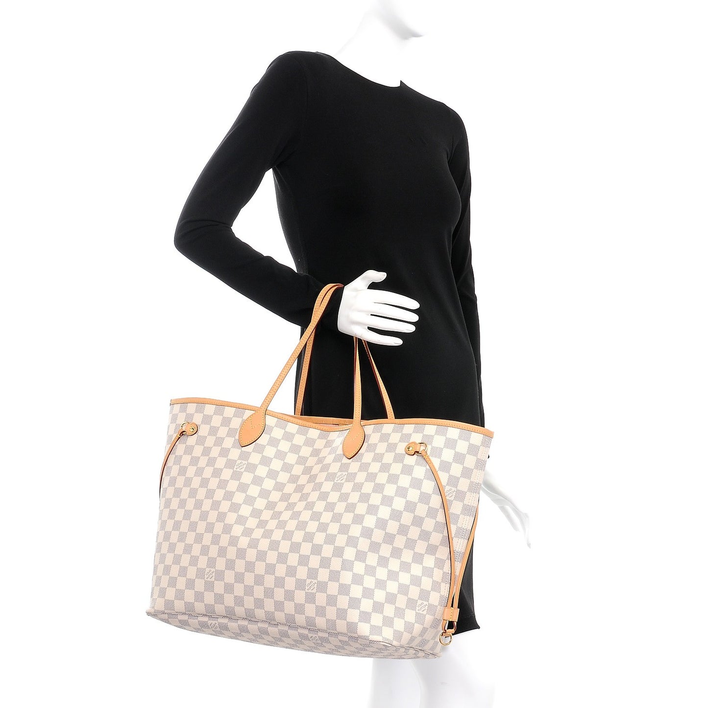 Damier Azur Neo Neverfull GM Rose Ballerine