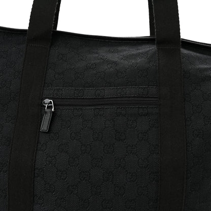Gucci Denim Monogram Large Collapsible Travel Tote Black 8 of 10