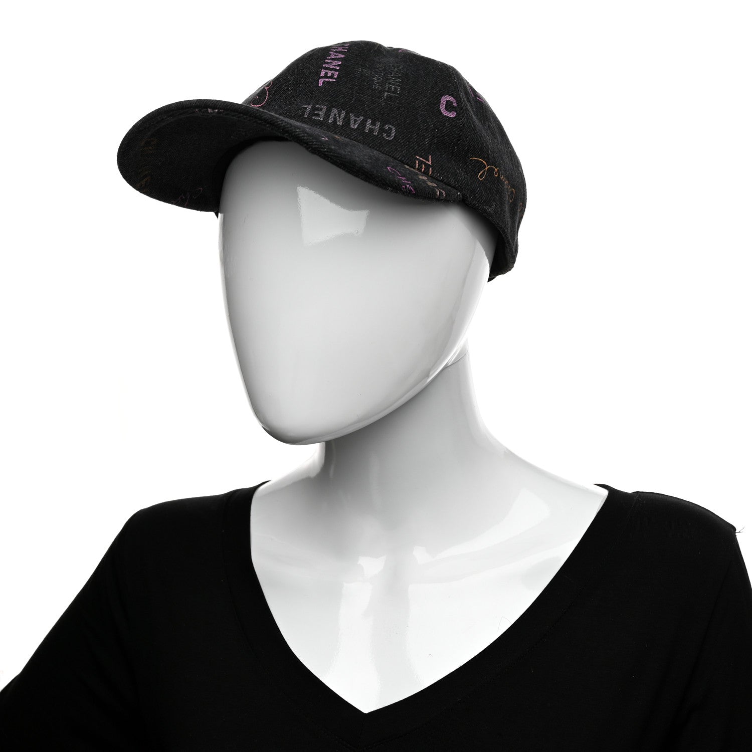 Chanel Denim Mood Cap Hat Black 2 of 9