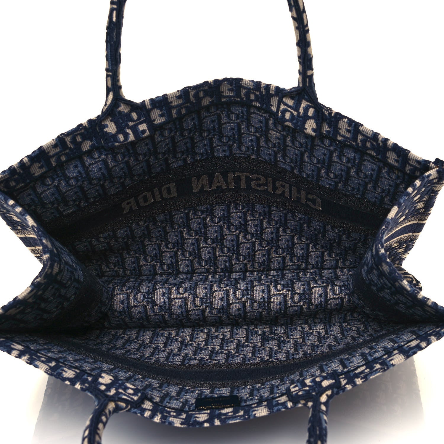 Christian Dior Oblique Book Tote Blue Multicolor 5 of 16
