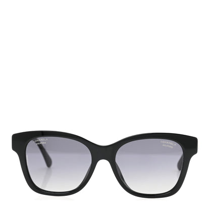 Chanel Acetate Polarized Pearl CC Square Sunglasses 5482-H-A Black 2 of 8