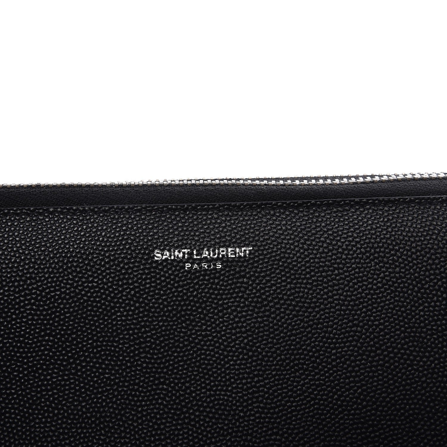 Saint Laurent Grain De Poudre Classic Zip Around Travel Organizer Wallet Black 7 of 10