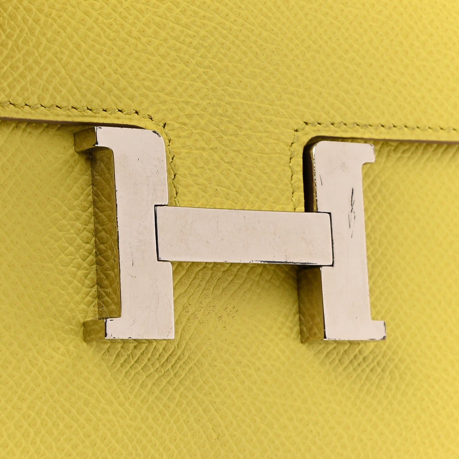 Hermes Epsom Constance Short Wallet Lime 11 of 14