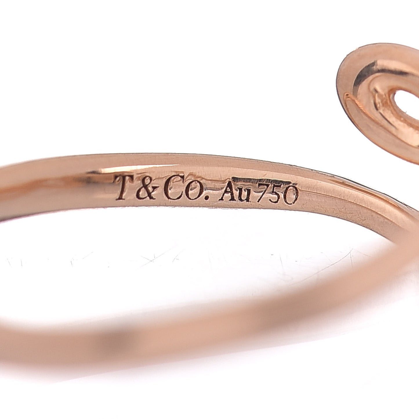 18K Rose Gold Paloma's Graffiti Love Ring 50 5.5