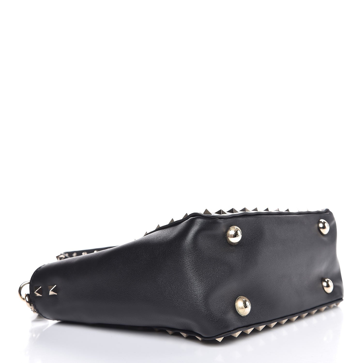 Valentino Garavani Vitello Mini Rockstud Tote Black 5 of 8