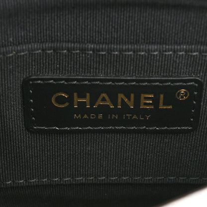 Chanel Metallic Lambskin Quilted Mini Side Note Flap Grey 6 of 11