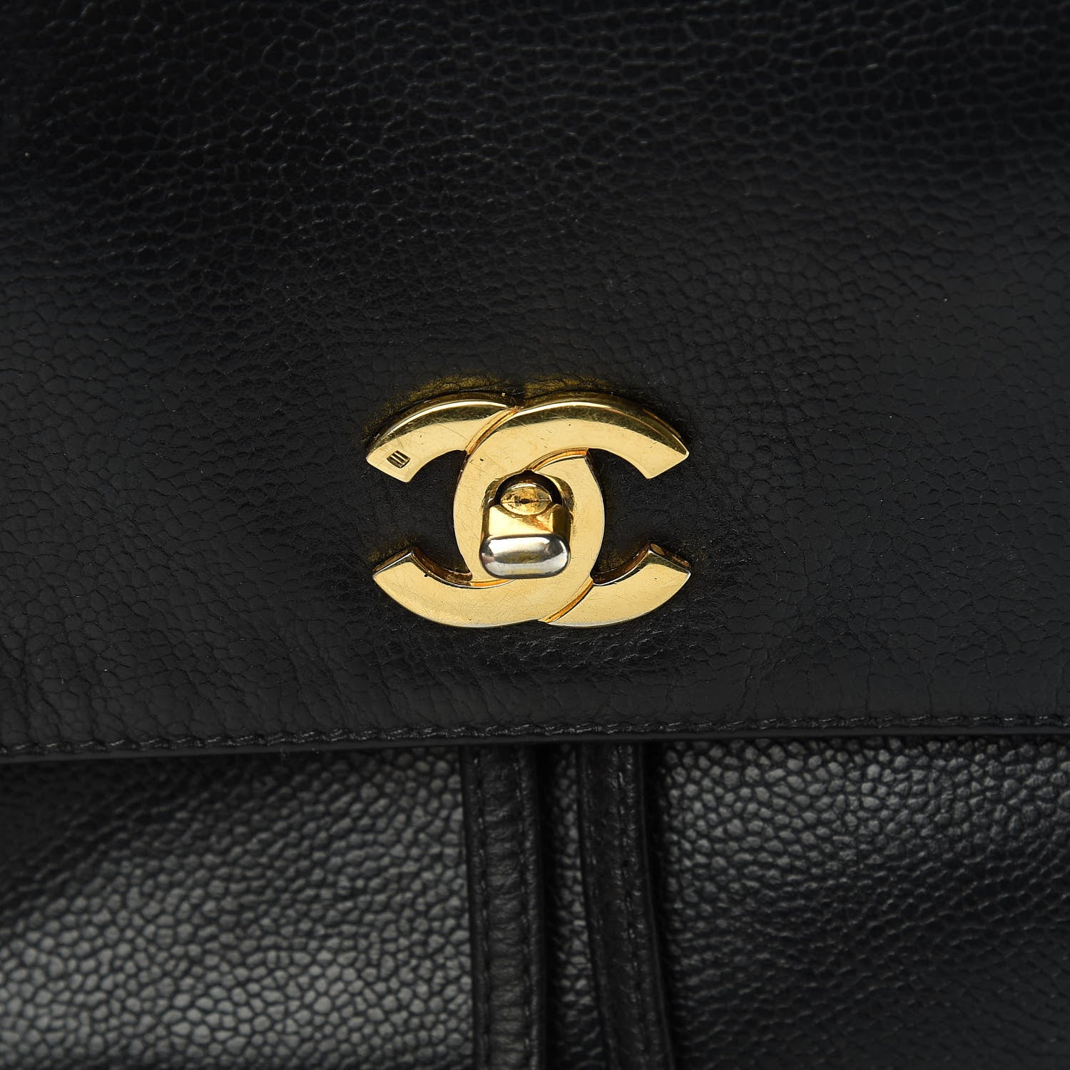 Chanel Caviar CC Backpack Black 13 of 15