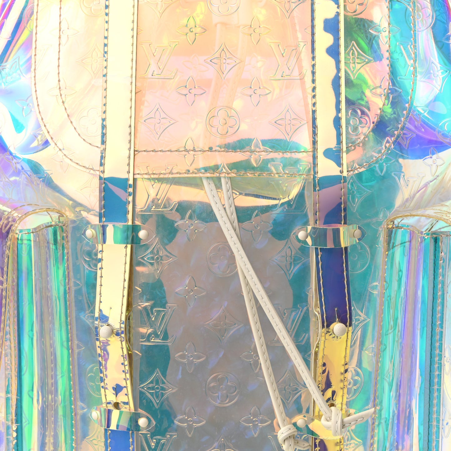 PVC Monogram Christopher Backpack GM Iridescent Prism