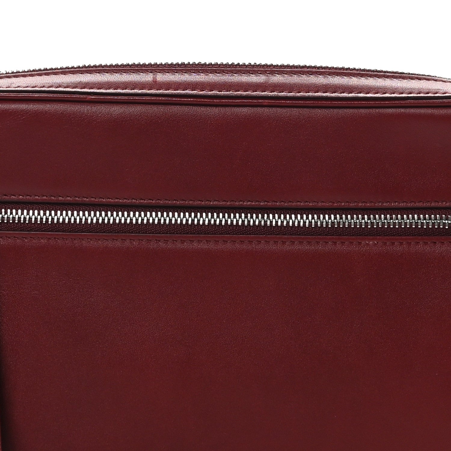 Celine Nappa Calfskin Dragonne Pouch Clutch Rust 8 of 11