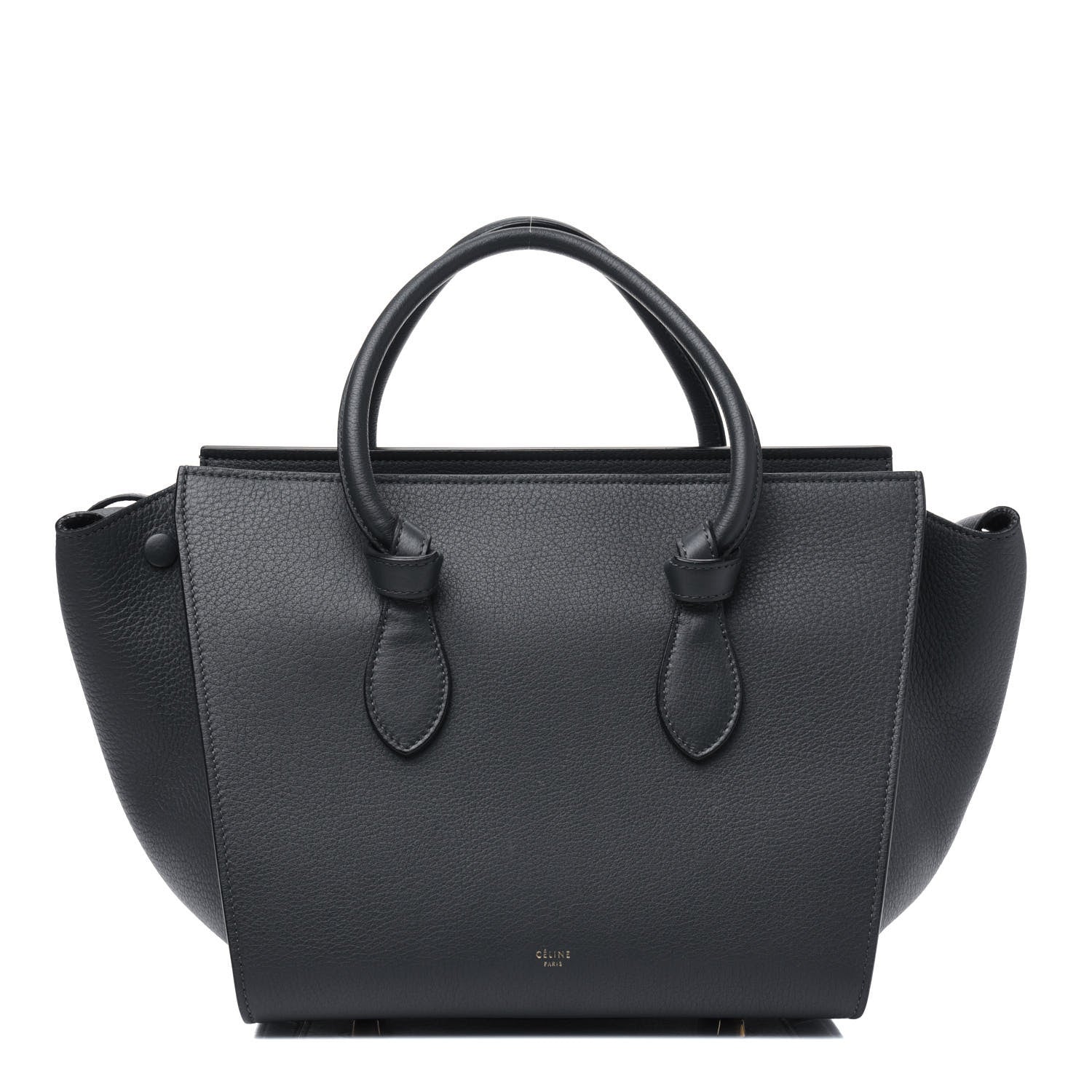 Celine Crisped Calfskin Mini Tie Knot Tote Anthracite 1 of 21