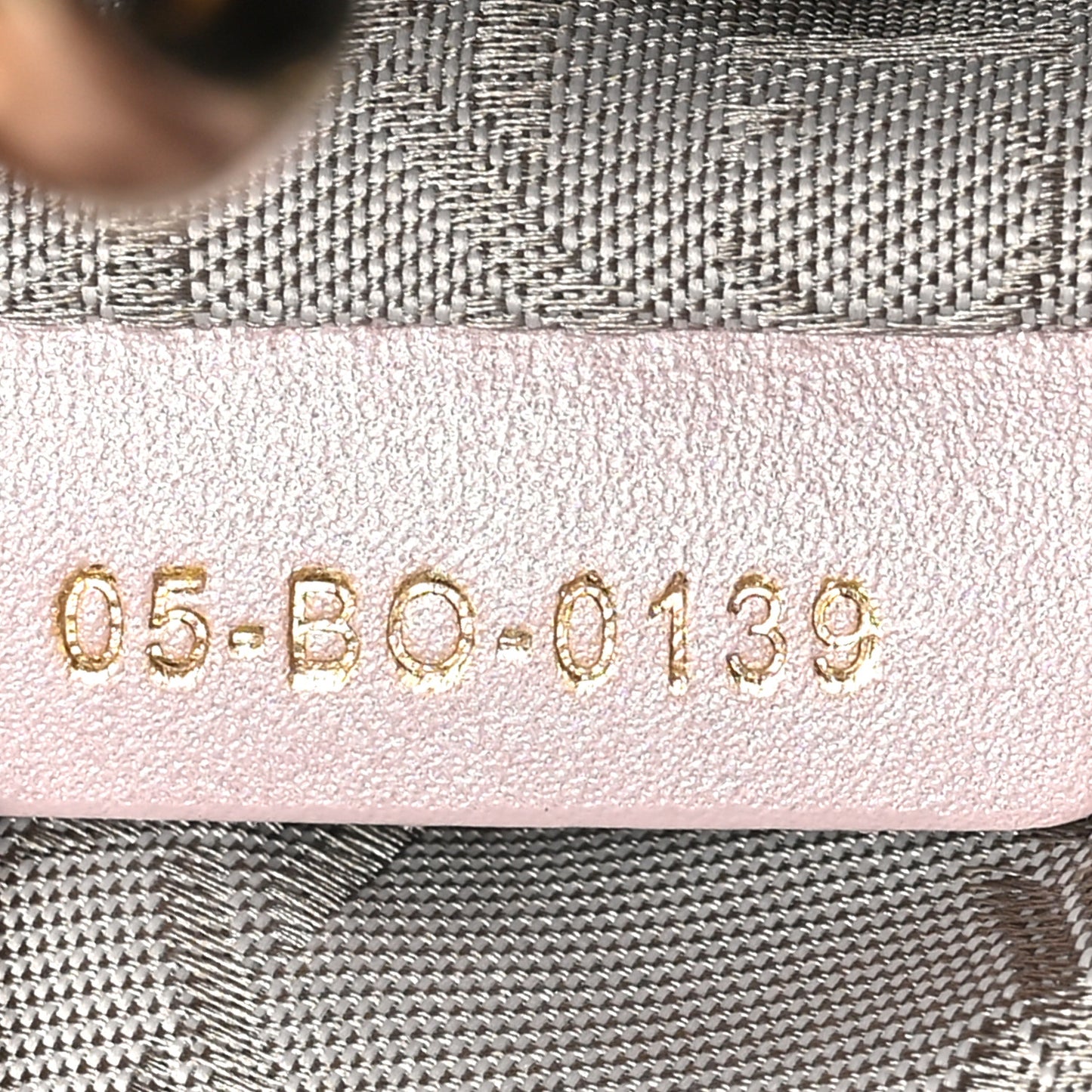 Metallic Lambskin Cannage Mini Lady Dior Lotus