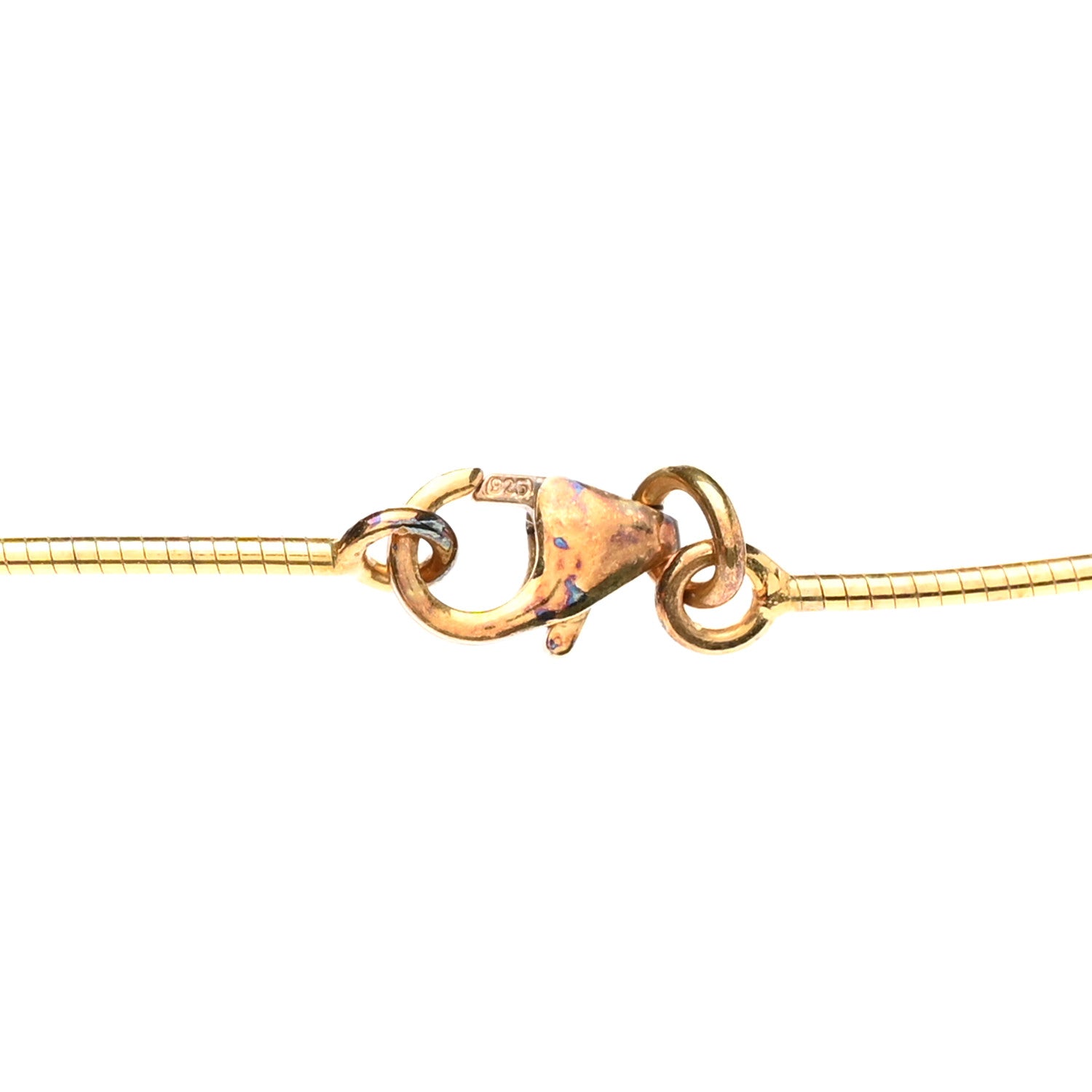Hermes Gold Lacquered Cage d'H Pendant Necklace Orange 5 of 5