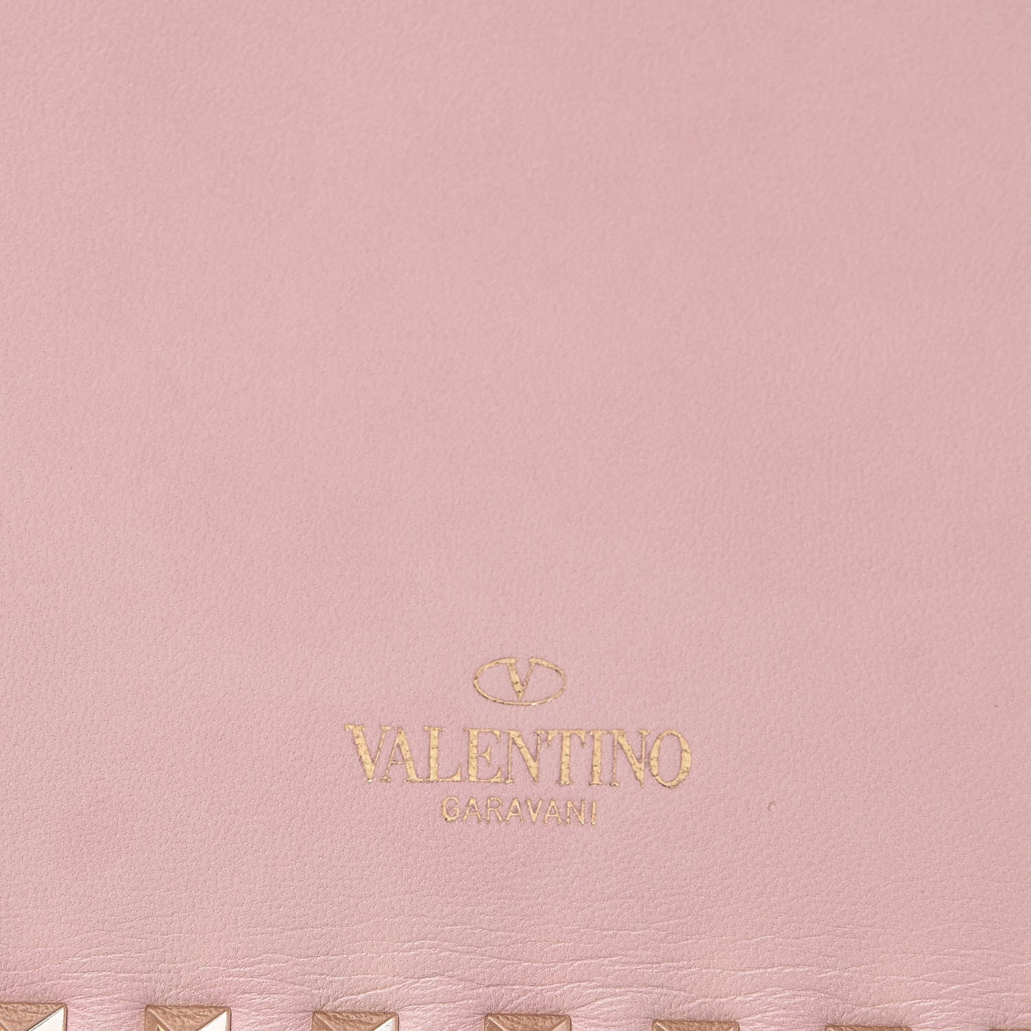 Valentino Garavani Nappa Rockstud Wristlet Clutch Water Rose 9 of 12