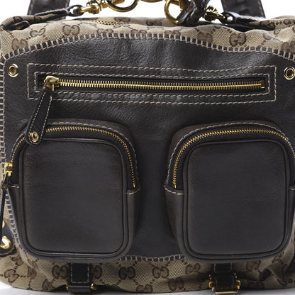 Gucci Monogram Medium Darwin Convertible Backpack Brown 7 of 9