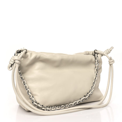Loewe Mellow Nappa Medium Donut Chain Flamenco Knot Clutch Sea Salt 3 of 9