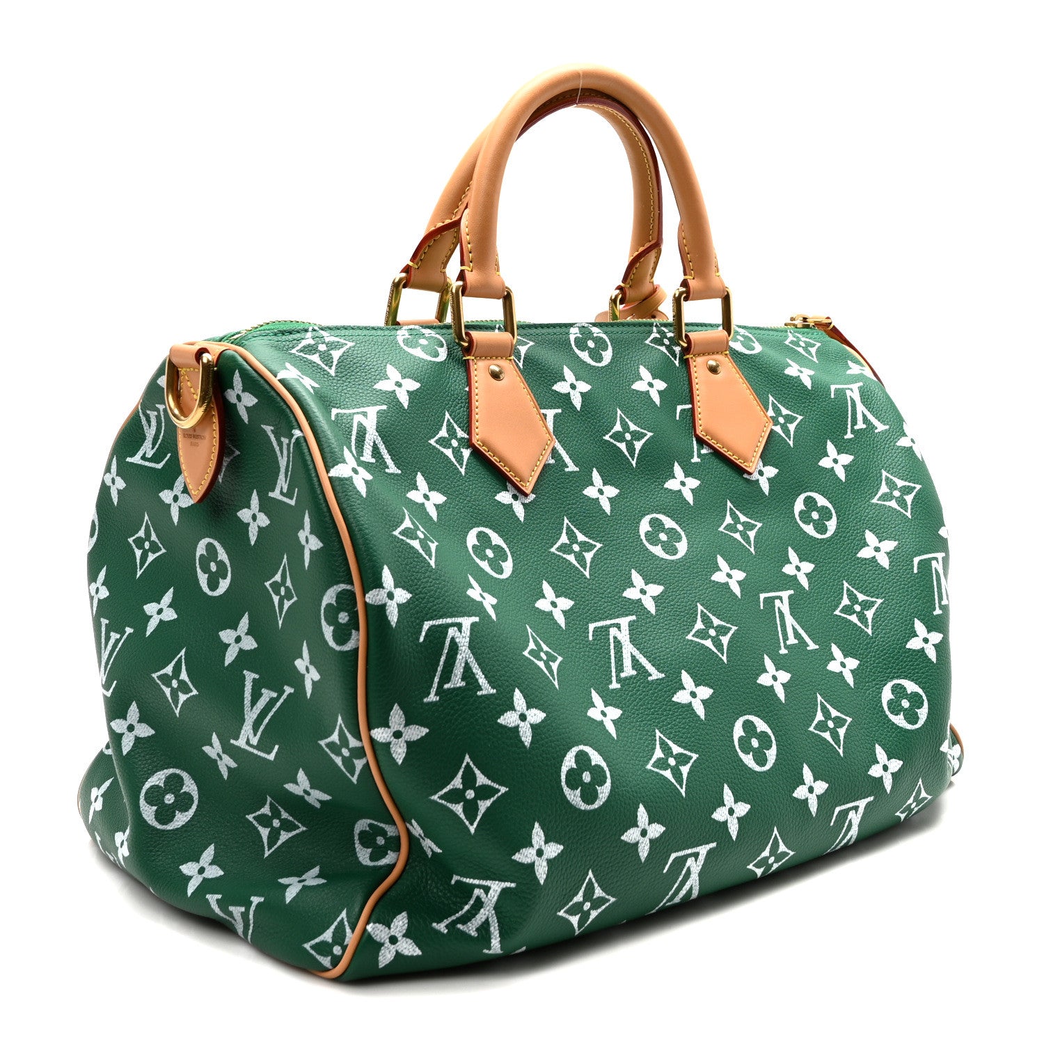 Louis Vuitton Calfskin Monogram Speedy P9 Bandouliere 40 Green 5 of 10