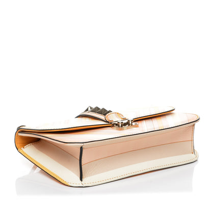 Valentino Garavani Vitello Native Couture 1975 Medium Glam Lock Rockstud Flap Mandarin Sorbet 4 of 7