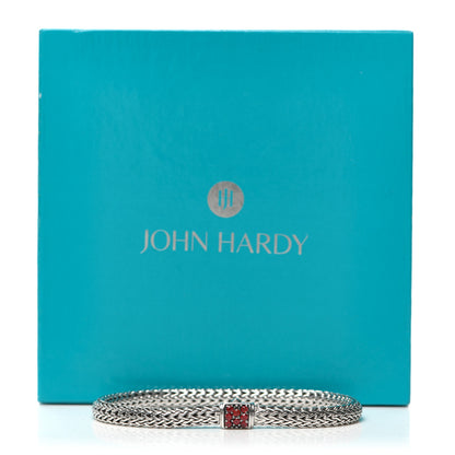 John Hardy Sterling Silver Red Sapphire 5mm Classic Chain Lava Bracelet 5 of 5