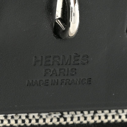 Hermes Toile H Berline Vache Hunter Herbag Zip PM 31 Black Ecru 8 of 10