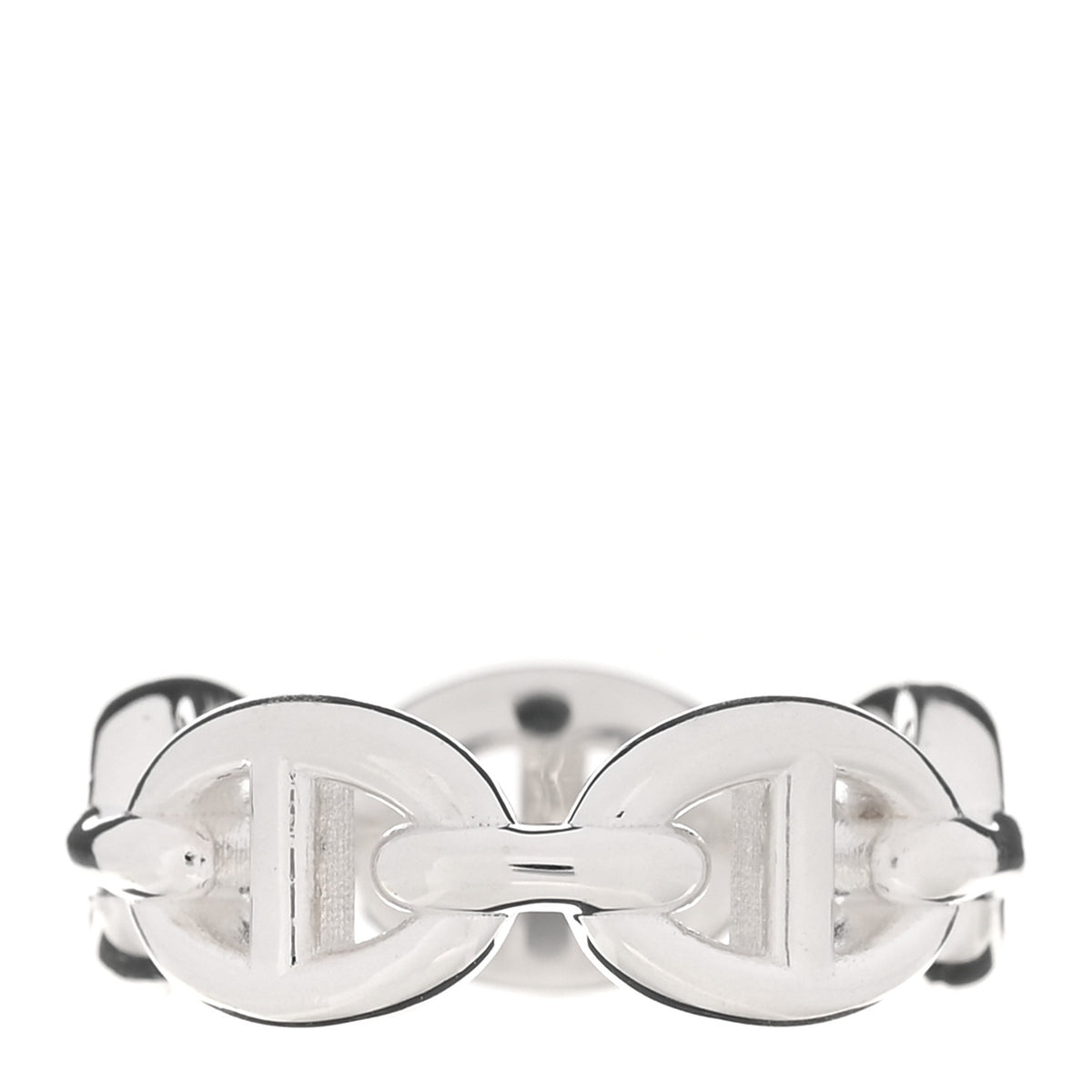 Sterling Silver PM Chaine d'Ancre Enchainee Band Ring 49 4.75