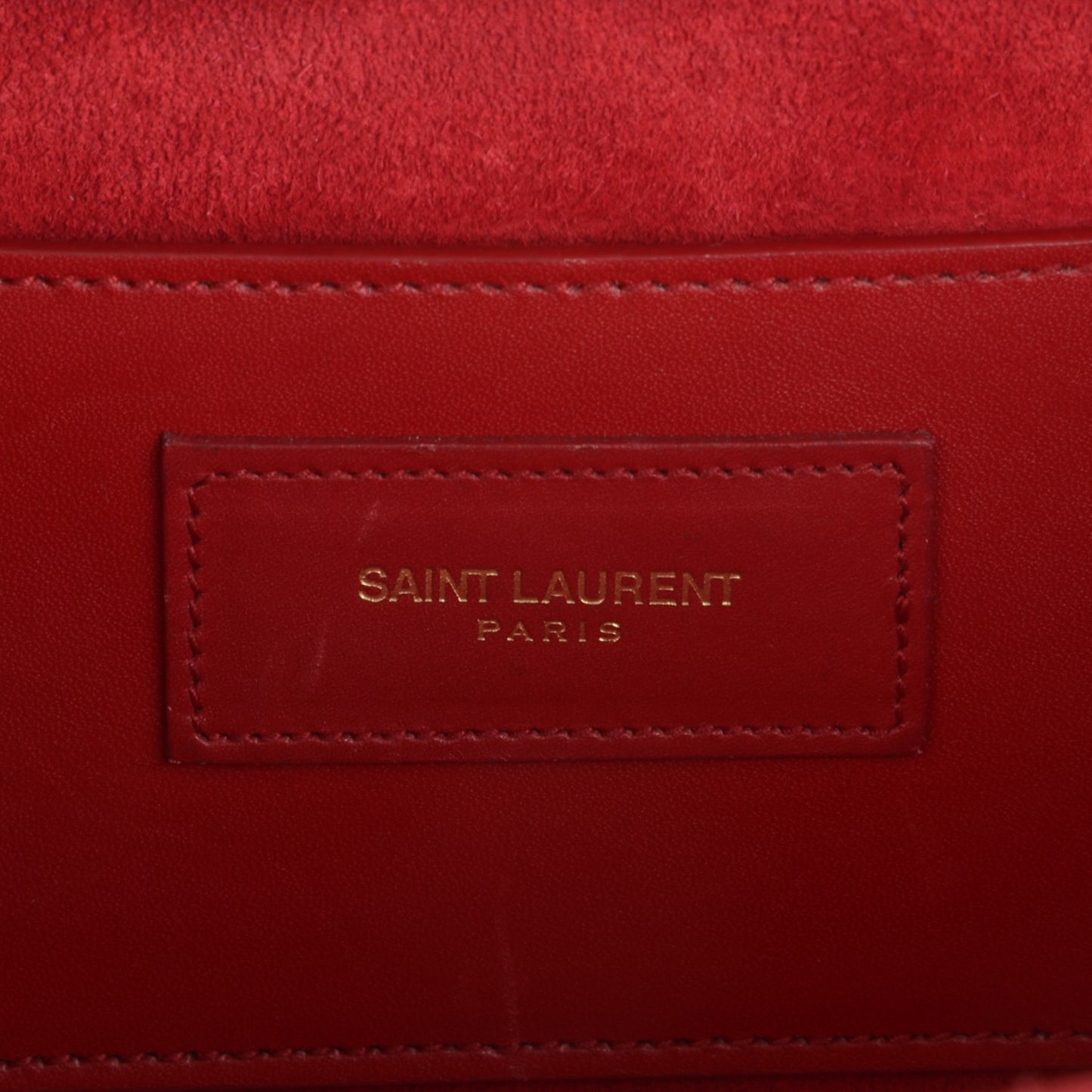 Smooth Calfskin Medium Classic Monogram Kate Tassel Satchel Red