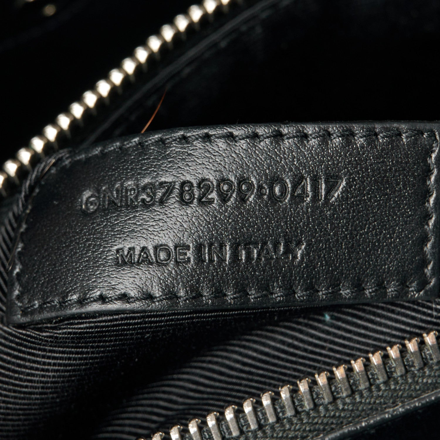 Saint Laurent Grained Calfskin Topstitch Small Sac De Jour Black Porcelain 9 of 12