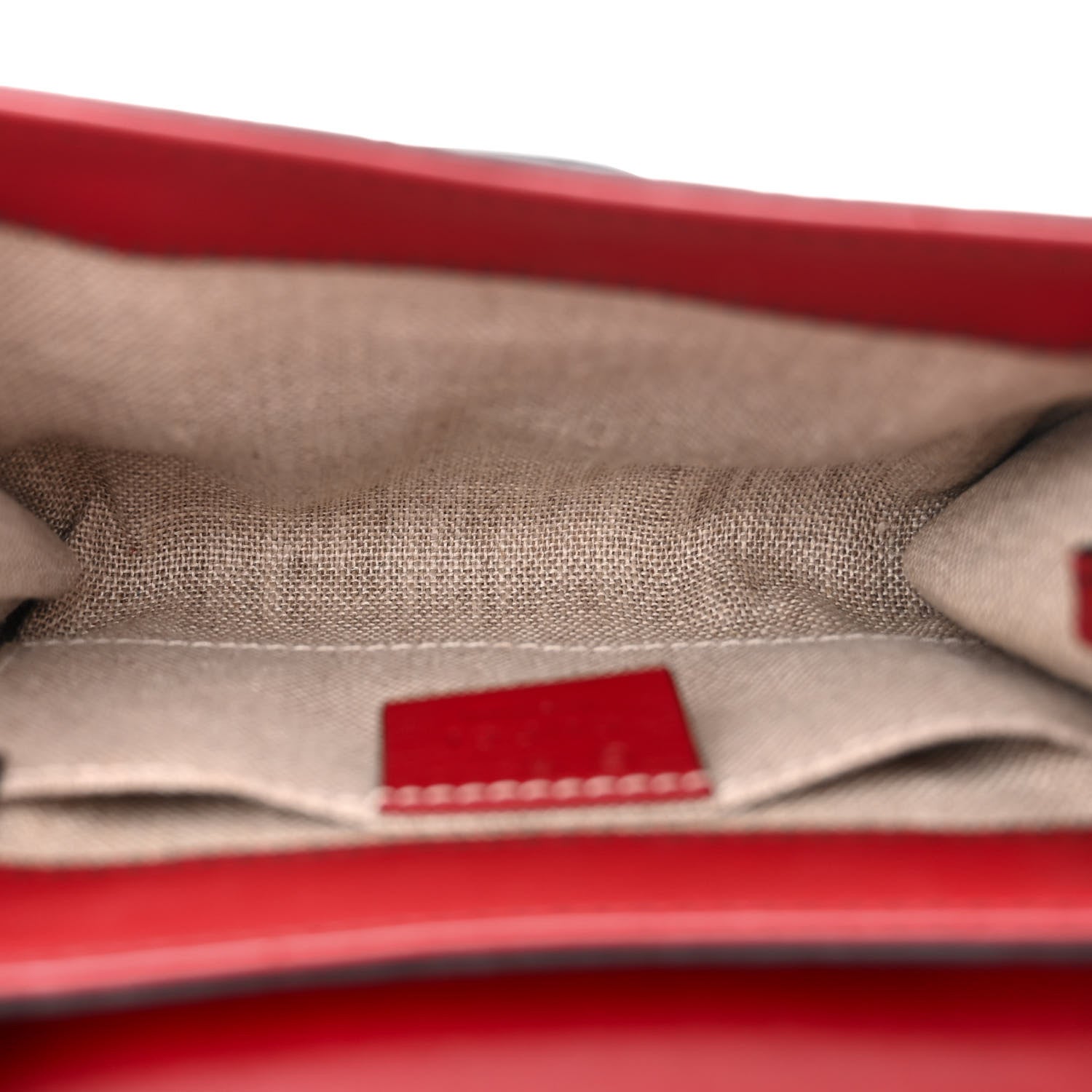 Gucci Soft Microssima Mini Emily Chain Shoulder Bag Rosso 5 of 10