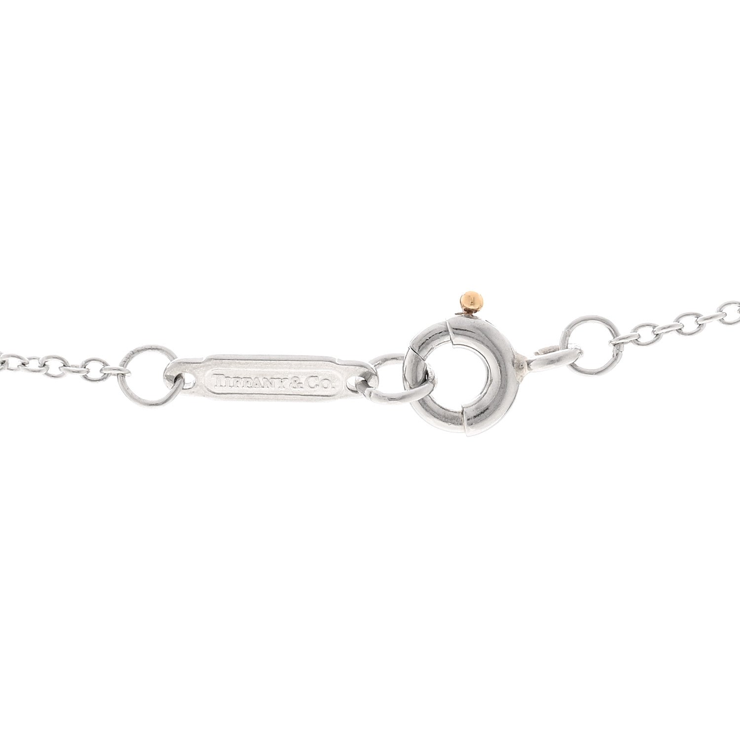 Tiffany Platinum Diamond Small Cross Pendant Necklace 5 of 5