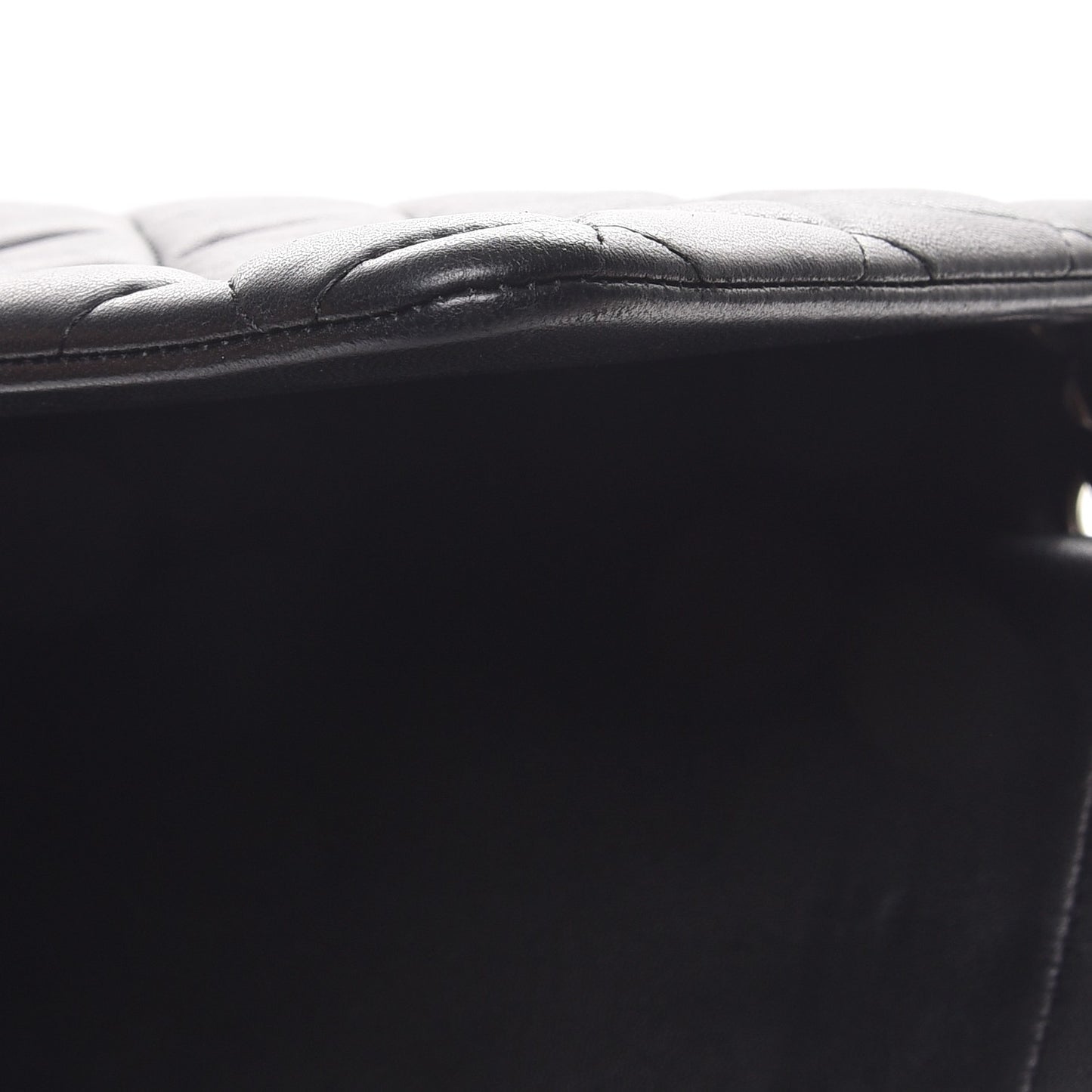 Lambskin Quilted Maxi Double Flap Black