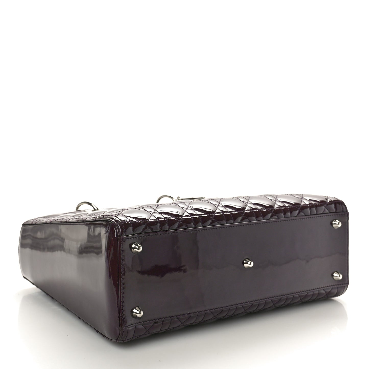 Patent Cannage Large Lady Dior Violet Purple
