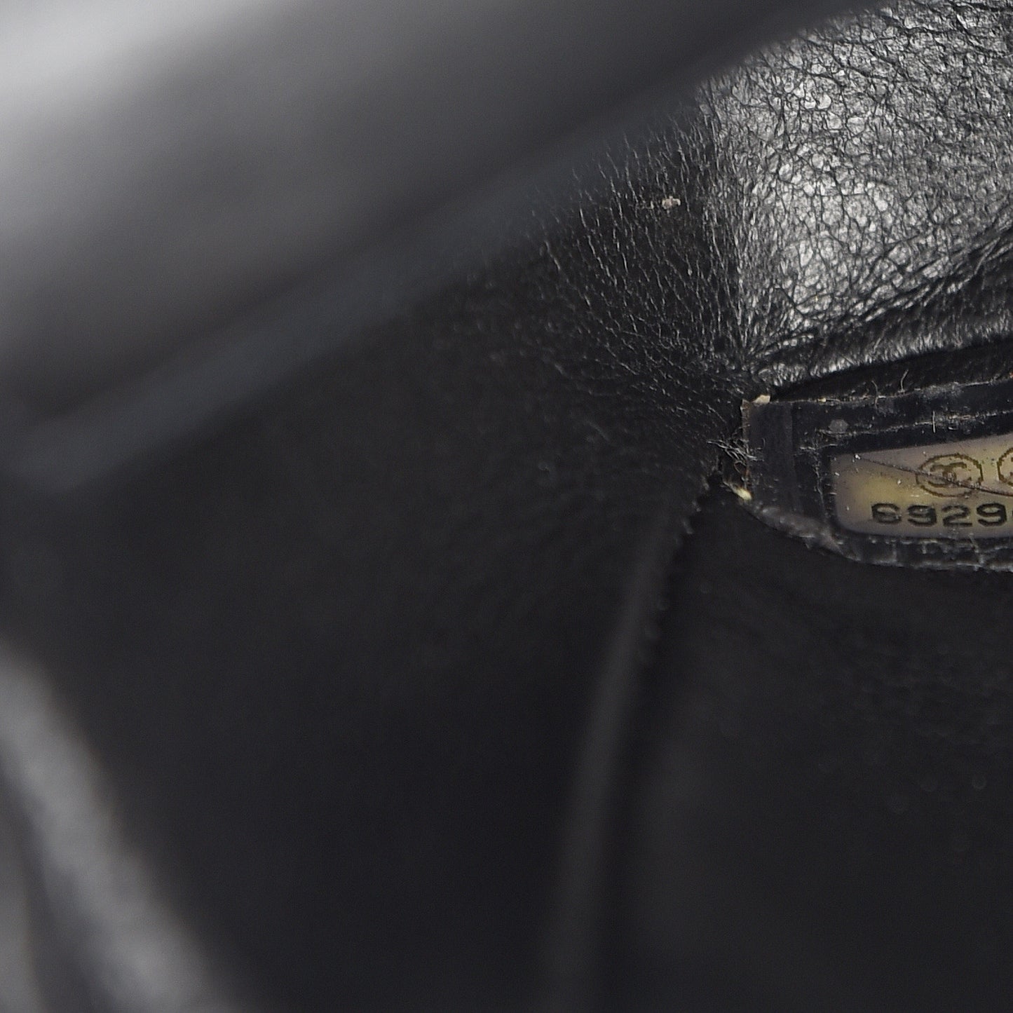 Lambskin East West Chocolate Bar Flap Black