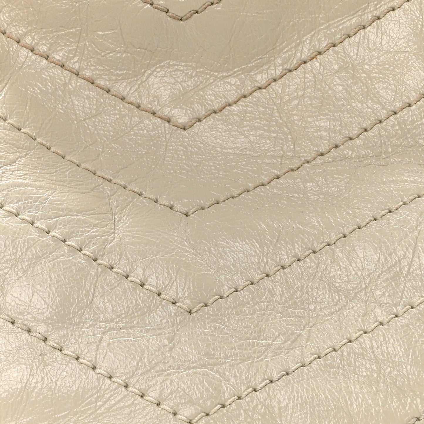 Crinkled Calfskin Matelasse Monogram Medium Niki Shopper Tote Crema Soft
