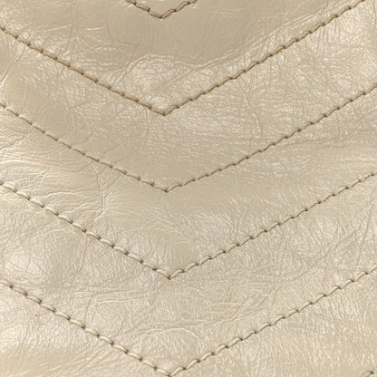 Saint Laurent Crinkled Calfskin Matelasse Monogram Medium Niki Shopper Tote Crema Soft 7 of 9