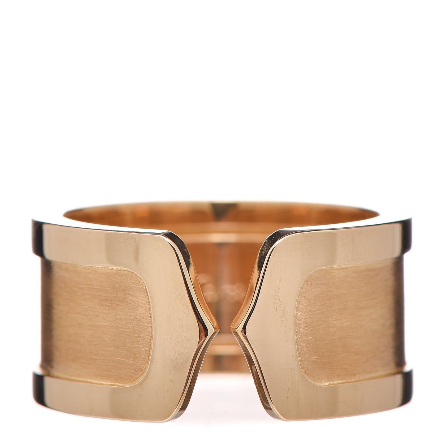 18K Yellow Gold 10mm Logo De Ring 51 5.75