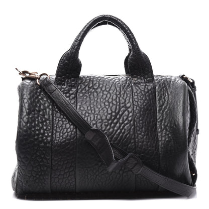 Alexander Wang Pebbled Lambskin Rocco Black Rose Gold Hardware 1 of 10