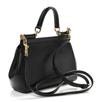 Dolce & Gabbana Dauphine Small Miss Sicily Satchel Black 3 of 9
