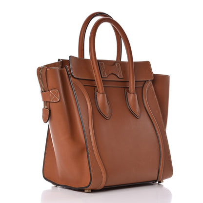 Celine Natural Calfskin Mini Luggage Tan 3 of 14
