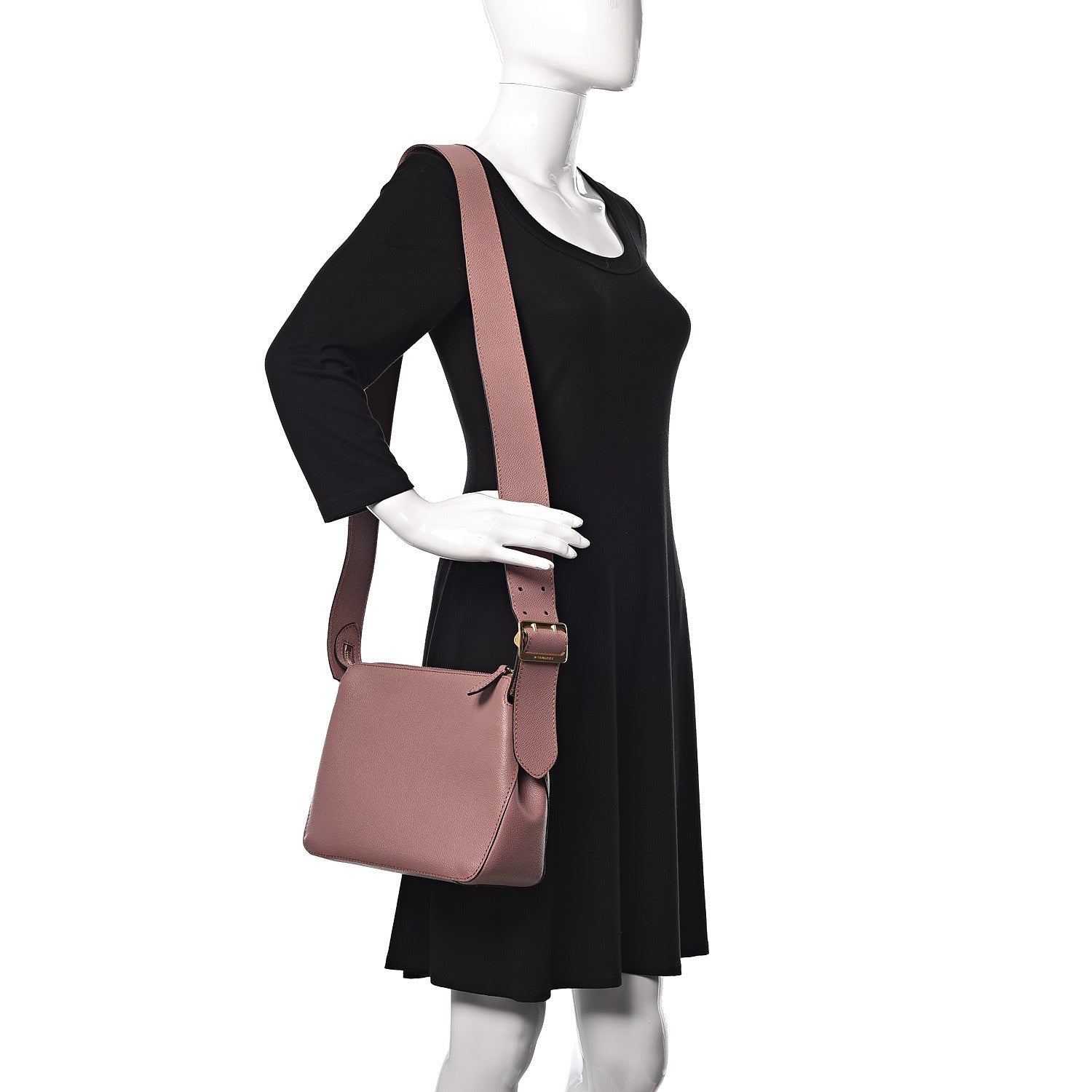Burberry Soft Grain Calfskin Small Helmsley Crossbody Mauve Pink 2 of 18