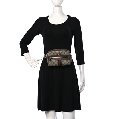 Gucci GG Supreme Monogram Web Small Ophidia Belt Bag 95 38 Dark Brown 2 of 9