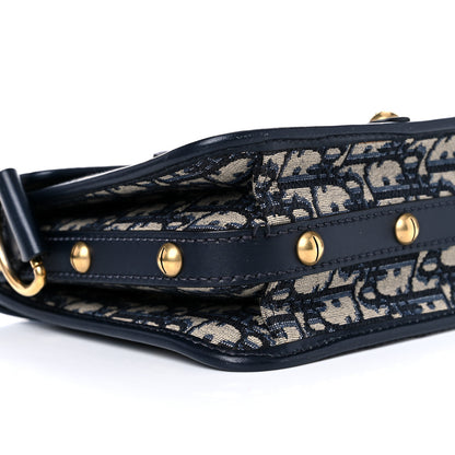 Christian Dior Oblique Square DiorAddict Flap Navy Blue 7 of 18