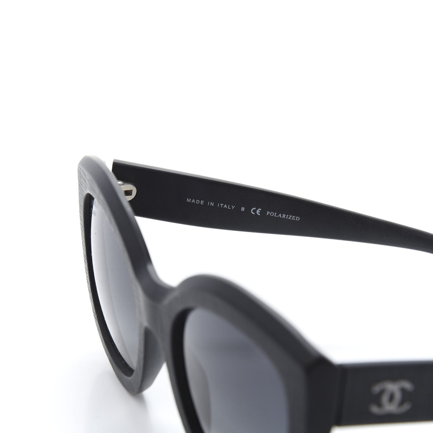 Chanel Acetate Polarized Butterfly Signature Sunglasses 5331 Black 5 of 8