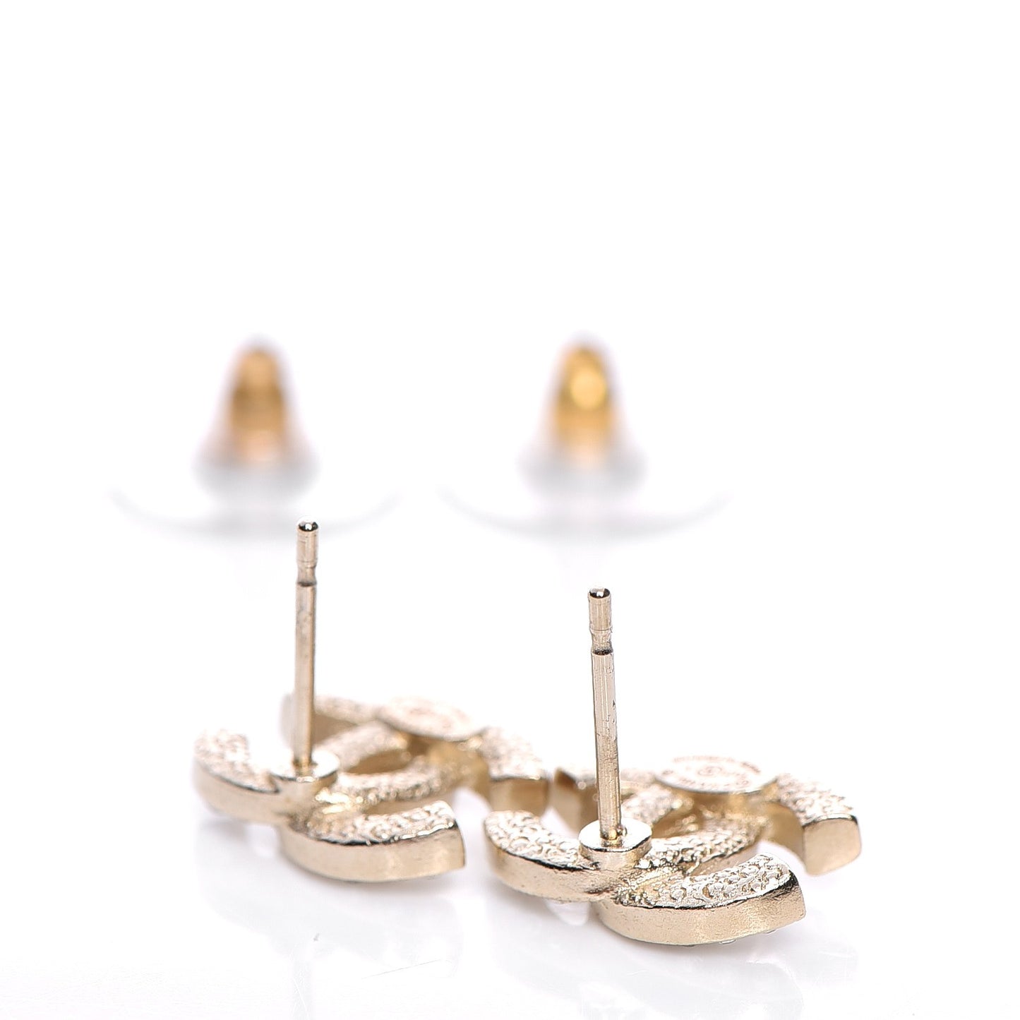 Crystal CC Earrings Gold