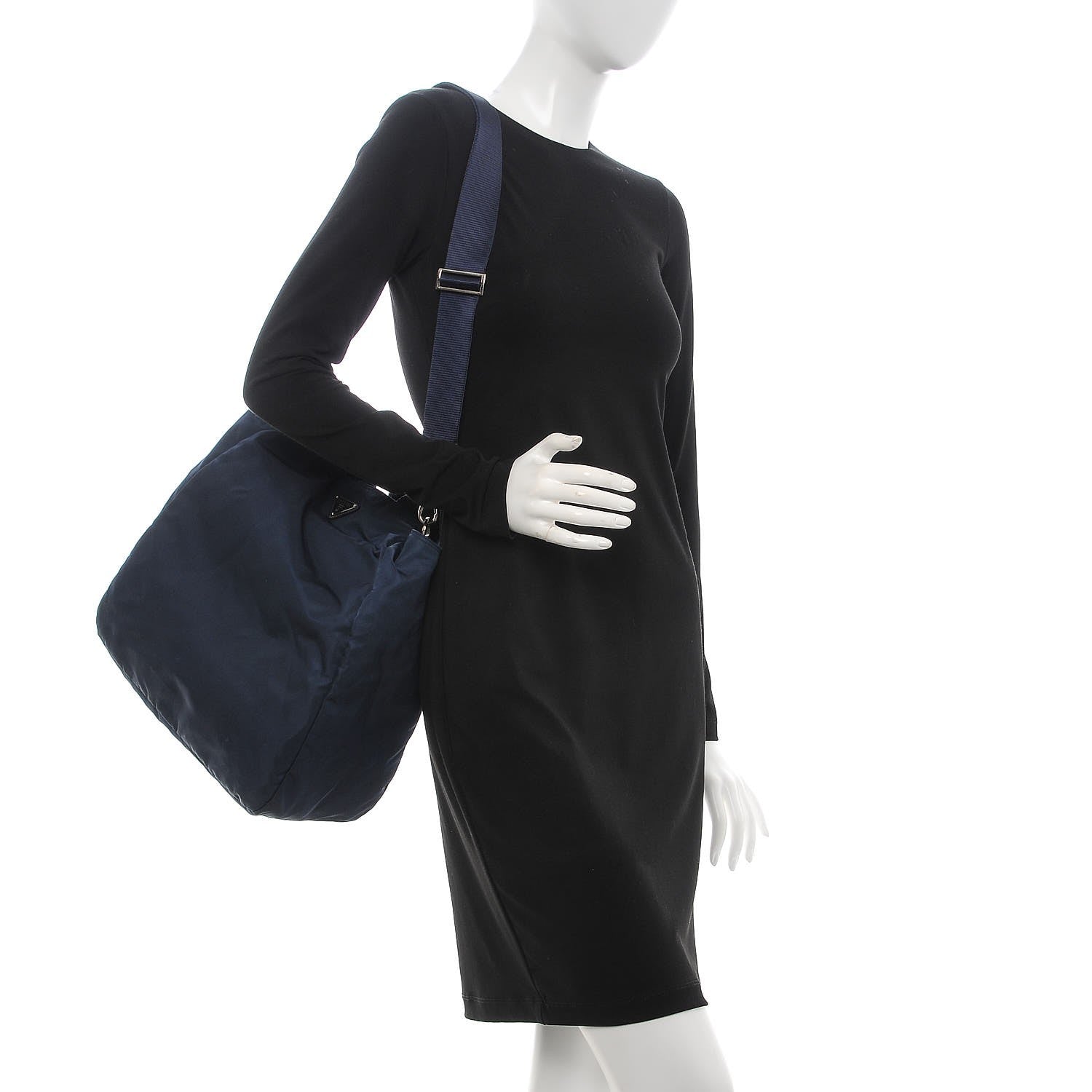 Prada Tessuto Nylon Tote Baltico 2 of 11