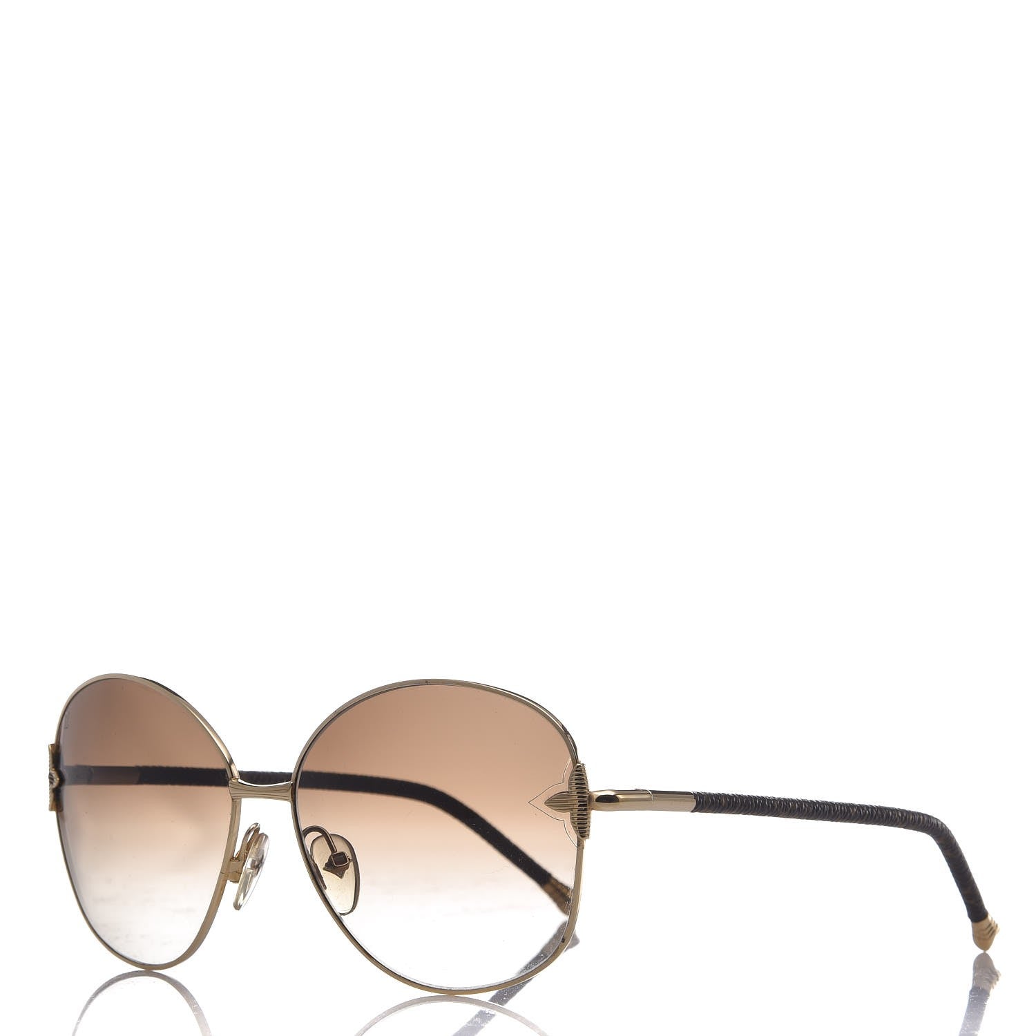 Louis Vuitton Monogram Viola Round Sunglasses Z0464U Brown 1 of 8