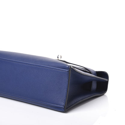 Hermes Swift Kelly Pochette Clutch Bleu Saphir 6 of 8