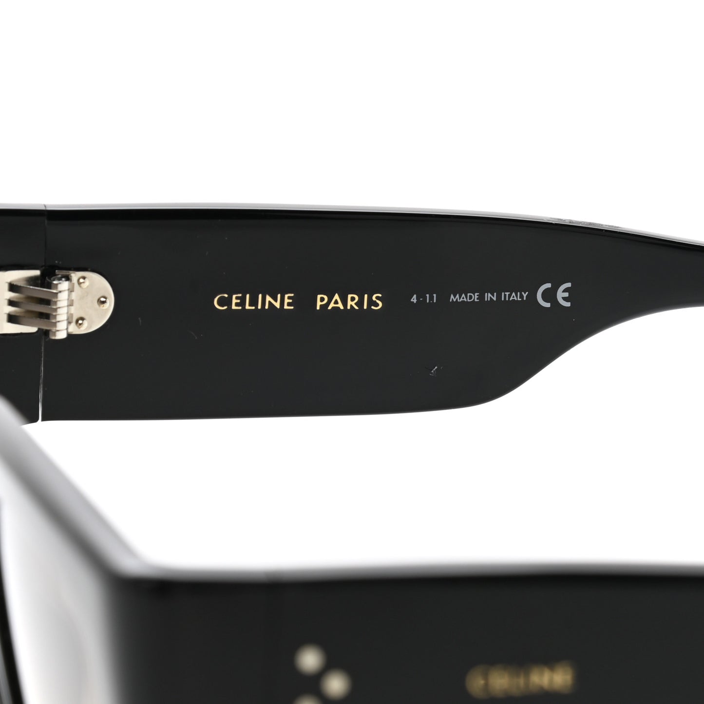Acetate Rectangular Sunglasses CL4056IN Black
