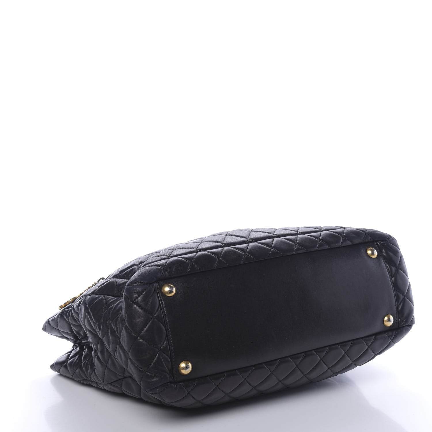 Chanel Lambskin Quilted Large Tote Black 4 of 11