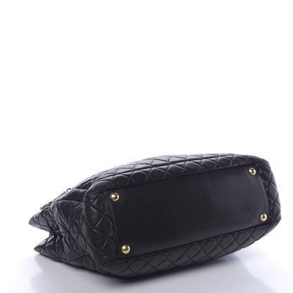 Chanel Lambskin Quilted Large Tote Black 4 of 11