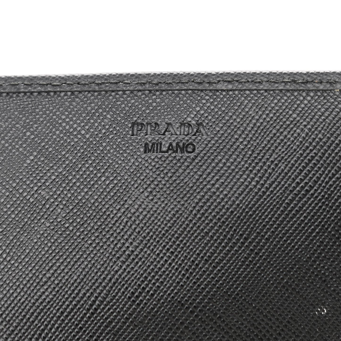 Saffiano Metal Oro Chain Wallet Black