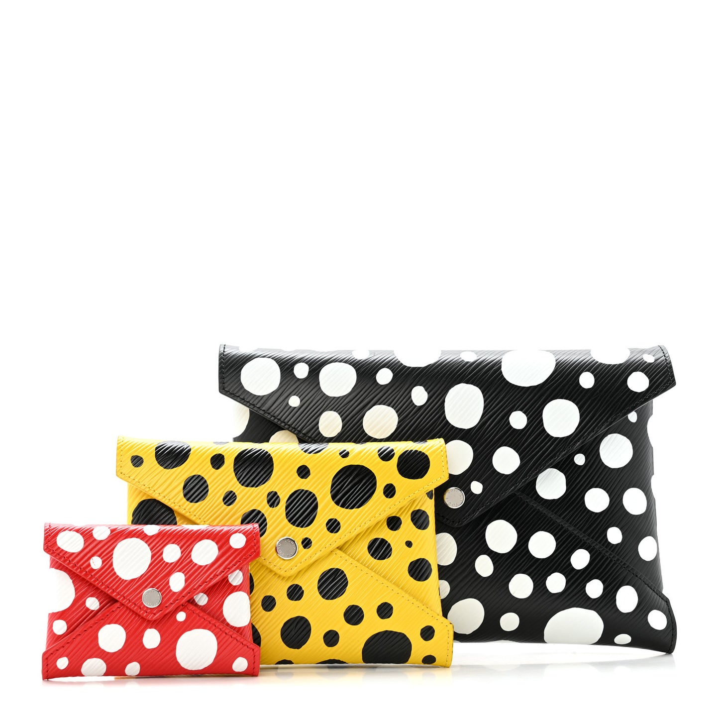 LV X YK Epi Kirigami Pochette Set Black Red Yellow